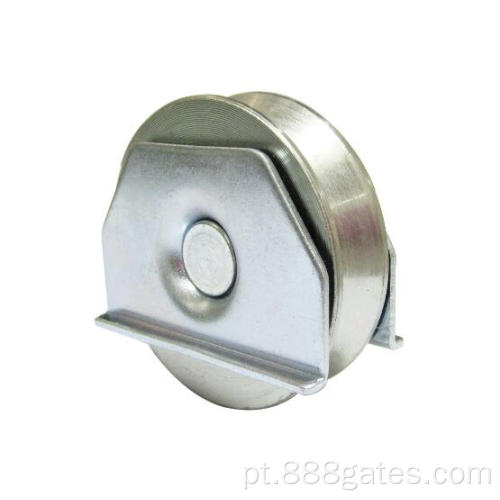 Roda de porta deslizante galvanizada com placas duplas fechadas